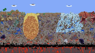 Small world map highlighting the generated Aether biome location